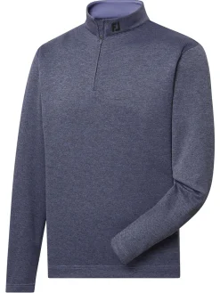 FootJoy Jumpers|Space Dye Dot Midlayer (Athletic Fit) - Purple Dusk/Black