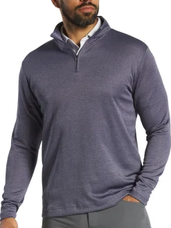 FootJoy Jumpers|Space Dye Dot Midlayer (Athletic Fit) - Purple Dusk/Black