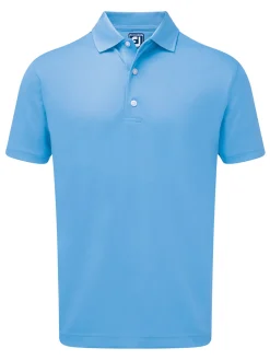 FootJoy Shirts|Stretch Pique Golf Shirt - Lagoon