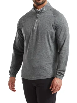 FootJoy Jumpers|Thermoseries Brushed Back Midlayer (Athletic Fit) - Black