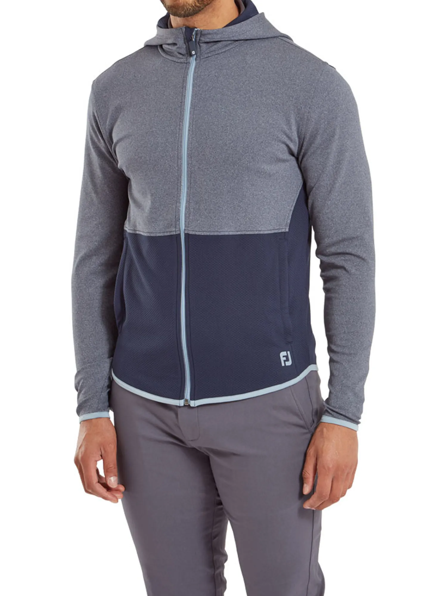FootJoy Jumpers|Thermoseries Full Zip Hoodie (Athletic Fit) - Navy