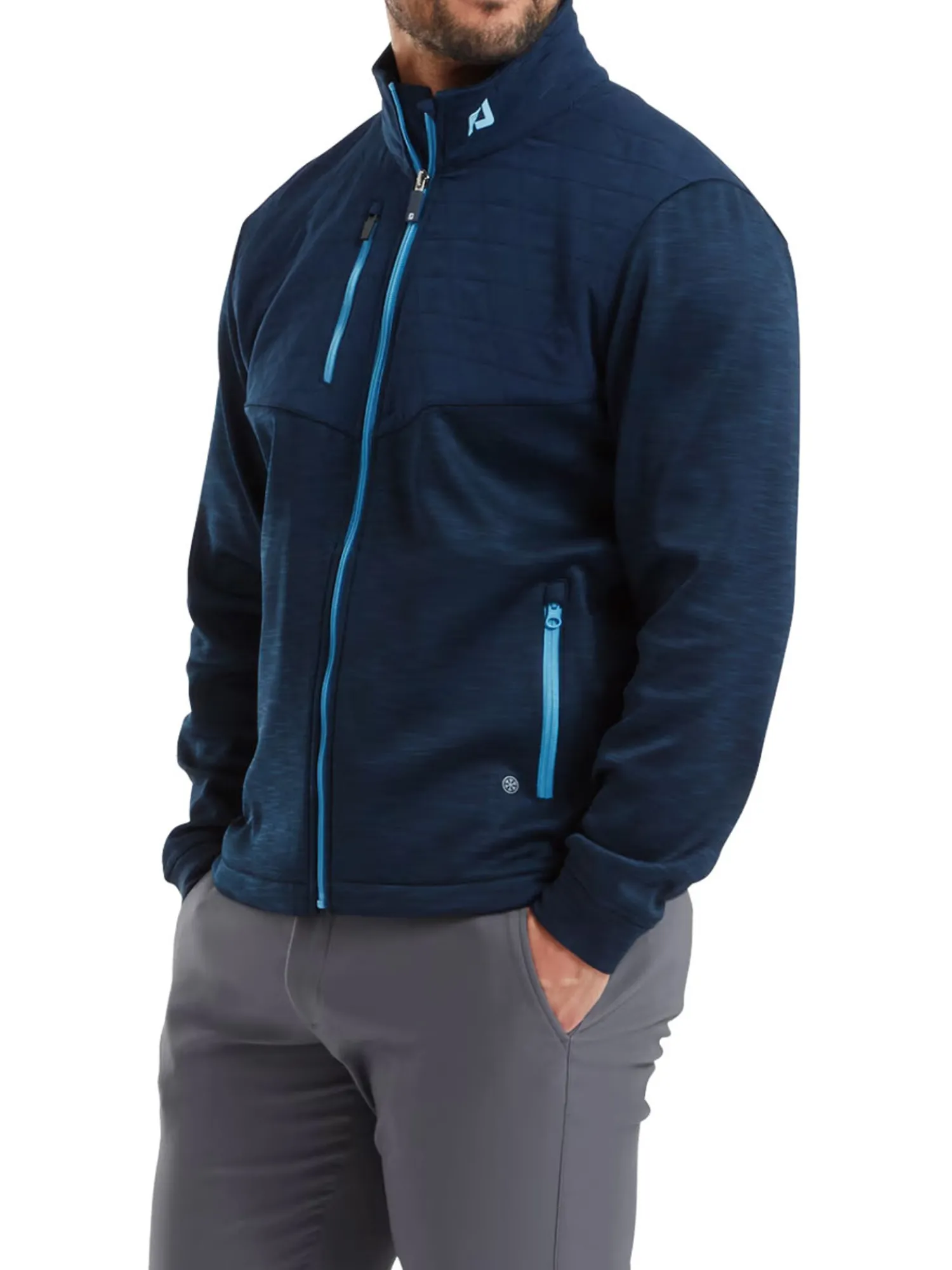 FootJoy Jumpers|Thermoseries Hybrid Midlayer (Athletic Fit) - Navy