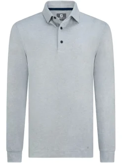 FootJoy Shirts|ThermoSeries Long Sleeve Polo Shirt (Athletic Fit) - Grey