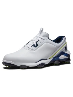FootJoy Mens Golf Shoes|Tour Alpha Golf Shoes - White/Navy/Lime
