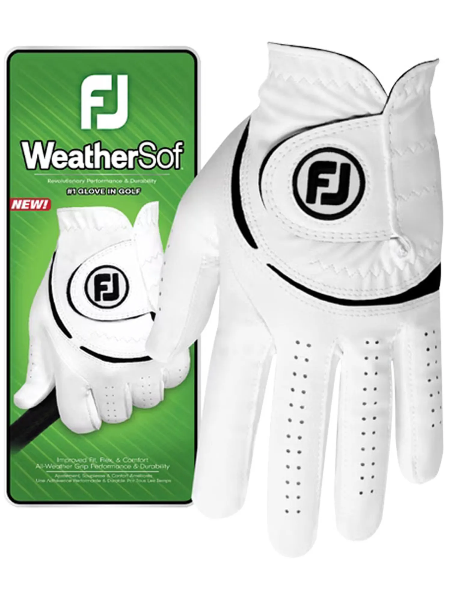 FootJoy Mens Golf Gloves|Weathersof 24 Golf Glove - White