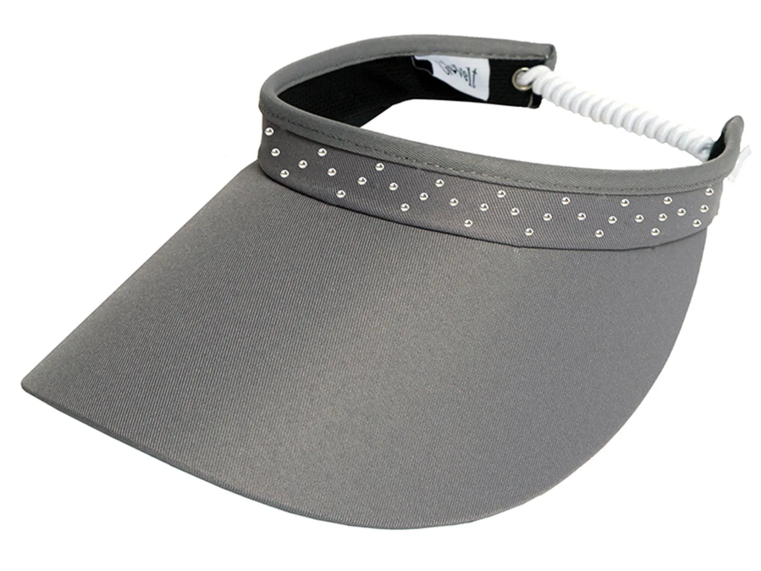 Glove It Visors|Bling Crystal Coil Visor - Grey