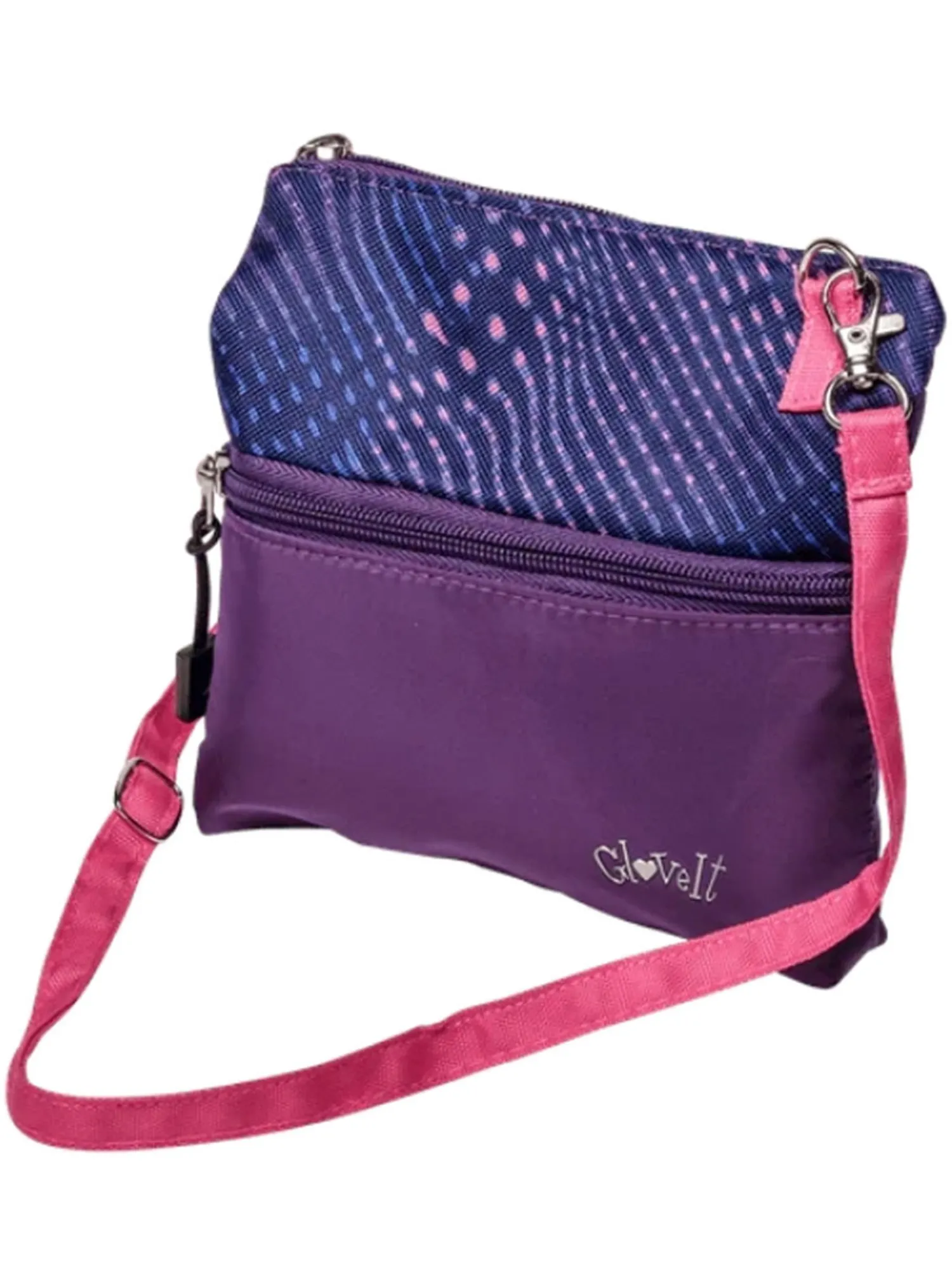 Glove It Gear Bags|Cross-Body 2 Zip Bag - Digital Dusk