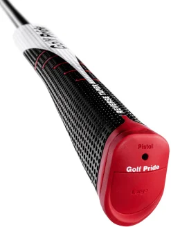 Golf Pride Putter Grips|Reverse Taper Pistol Putter Grip - Back/White Black/White