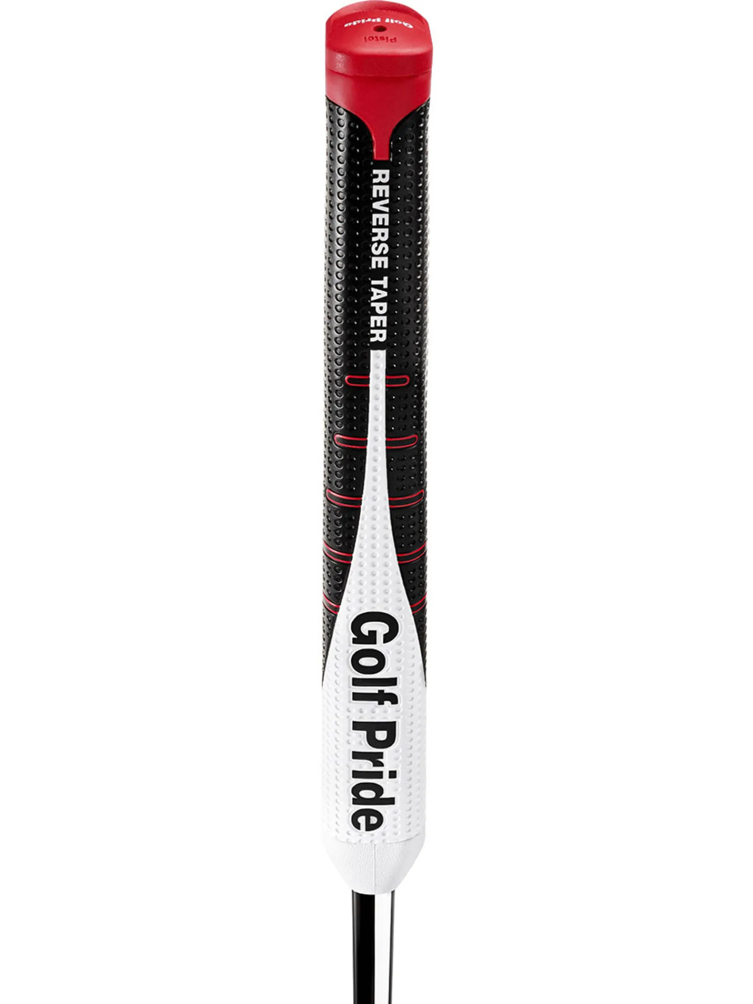 Golf Pride Putter Grips|Reverse Taper Pistol Putter Grip - Back/White Black/White