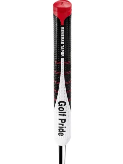 Golf Pride Putter Grips|Reverse Taper Flat Putter Grip - Black/White