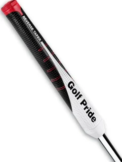 Golf Pride Putter Grips|Reverse Taper Flat Putter Grip - Black/White