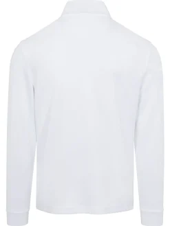 Greg Norman Clearance Clothing|1/4 Zip Pullover - White