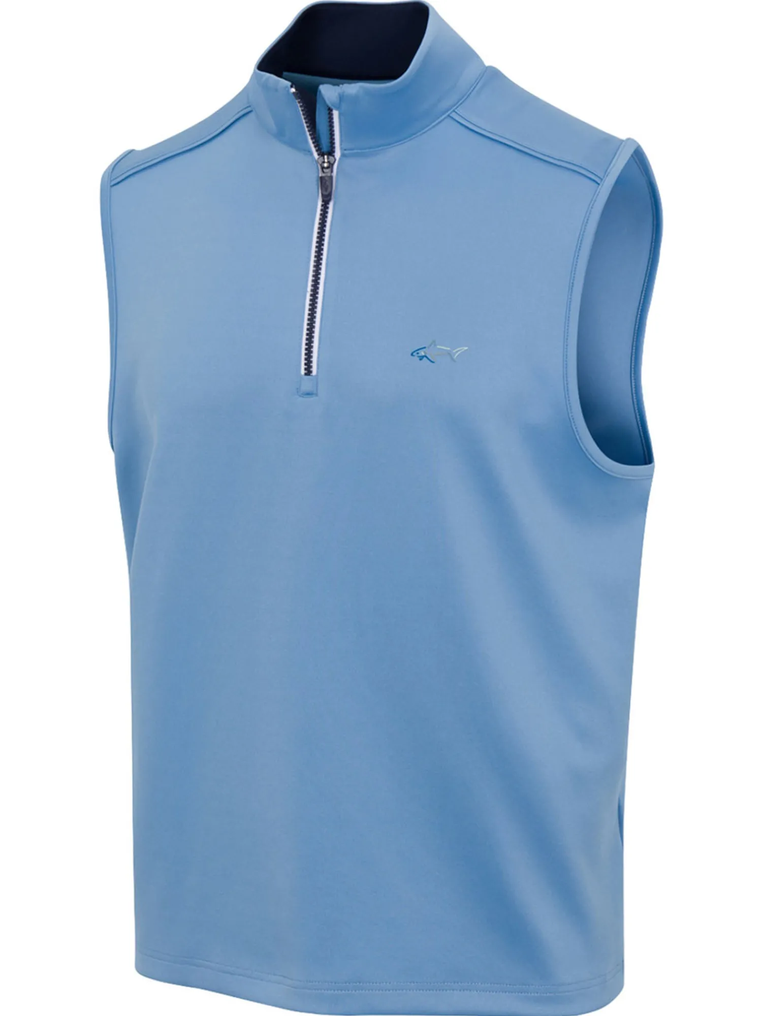 Greg Norman Clearance Clothing|1/4 Zip Vest - Blue Cloud
