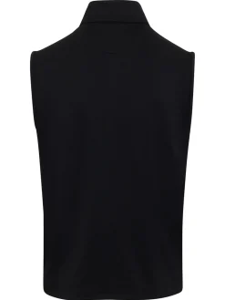 Greg Norman Clearance Clothing|1/4 Zip Vest - Black