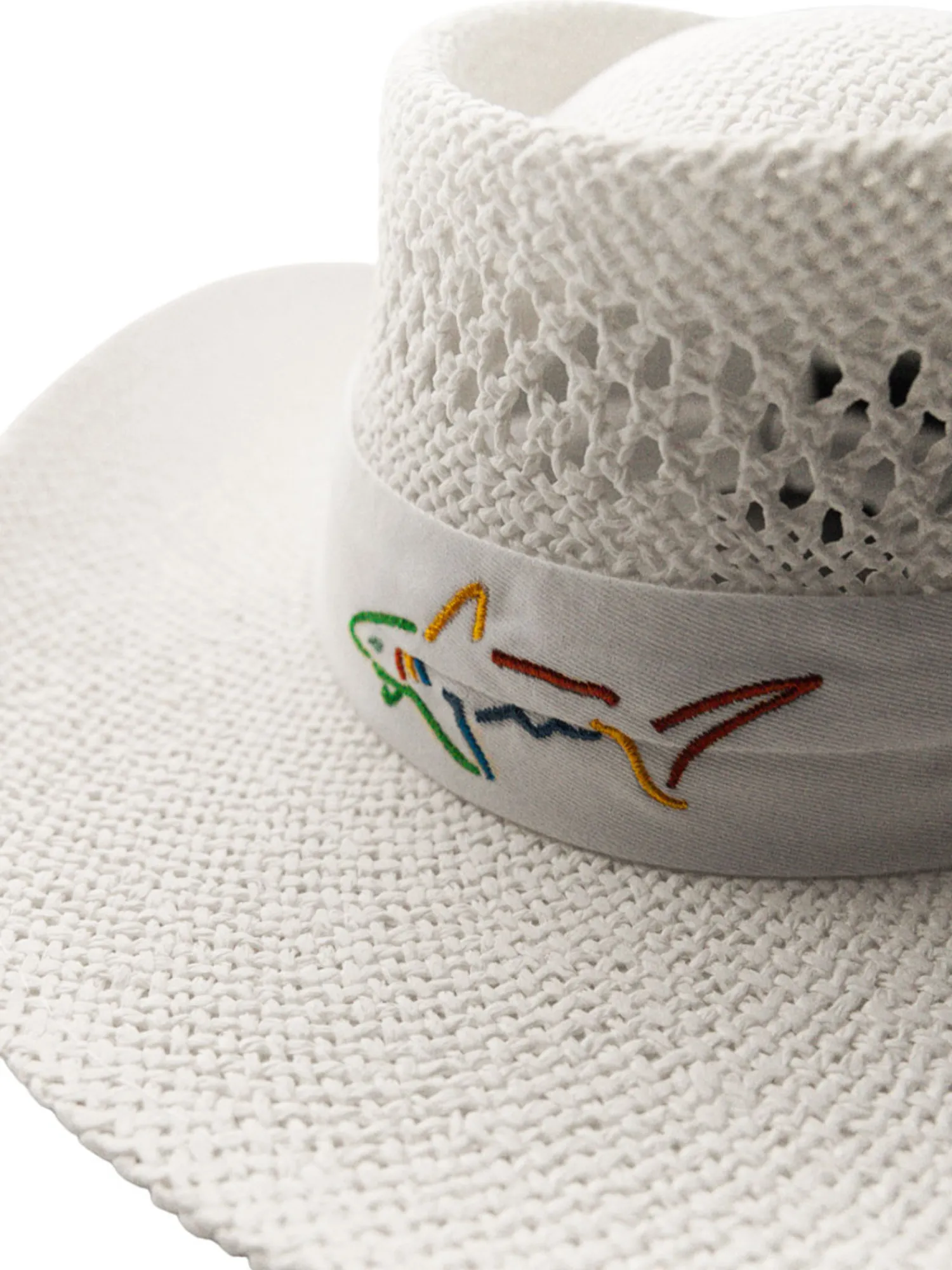 Greg Norman Hats|Signature Straw Hat - White