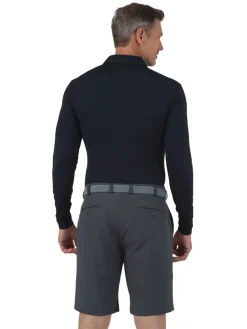 IBKUL Shirts|Men's Long Sleeve Polo - Black