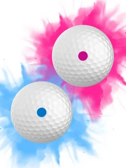 Izzo Novelty Golf Balls|Gender Reveal Golf Balls - 2 Pack