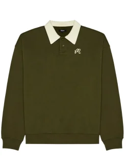 Malbon Jumpers|Artigianale Collared Crewneck - Cypress Green