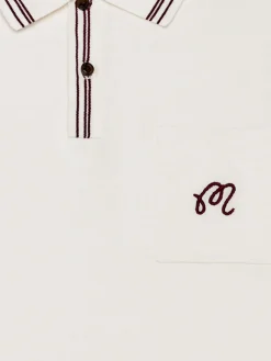 Malbon Shirts|Campania Knit Polo - Ivory