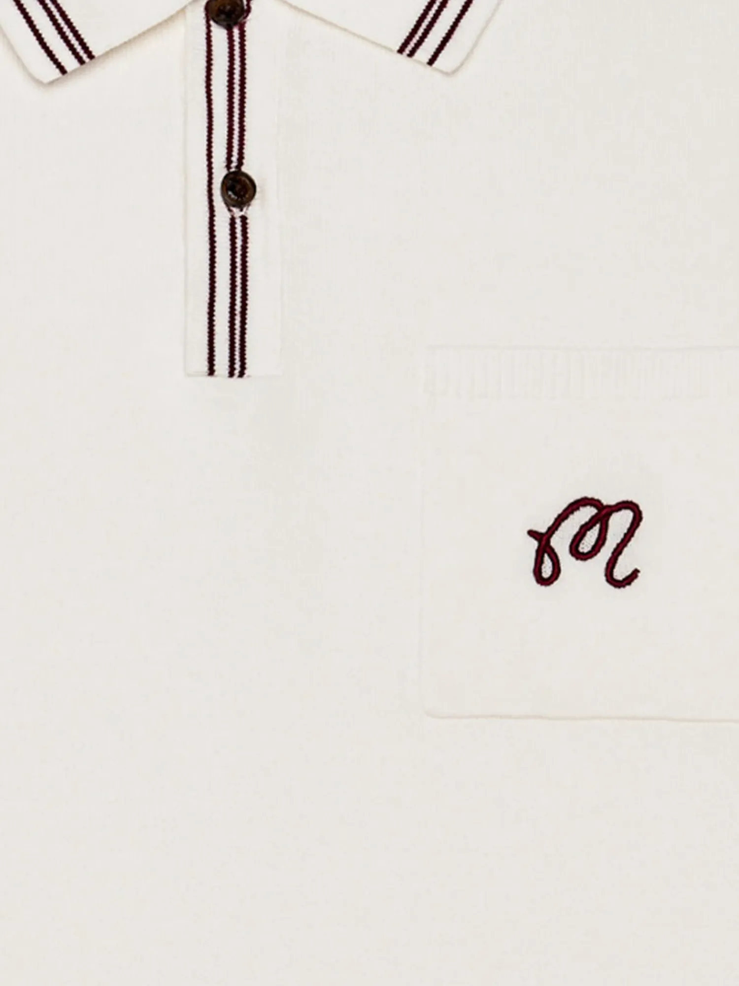 Malbon Shirts|Campania Knit Polo - Ivory