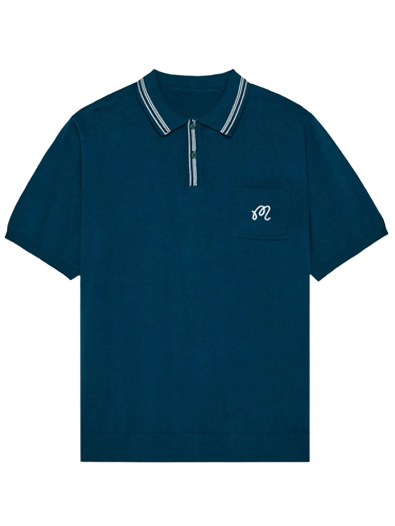 Malbon Shirts|Campania Knit Polo - Azzurra