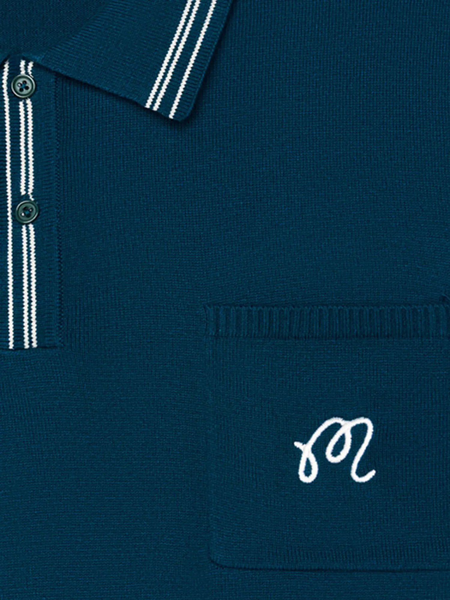 Malbon Shirts|Campania Knit Polo - Azzurra