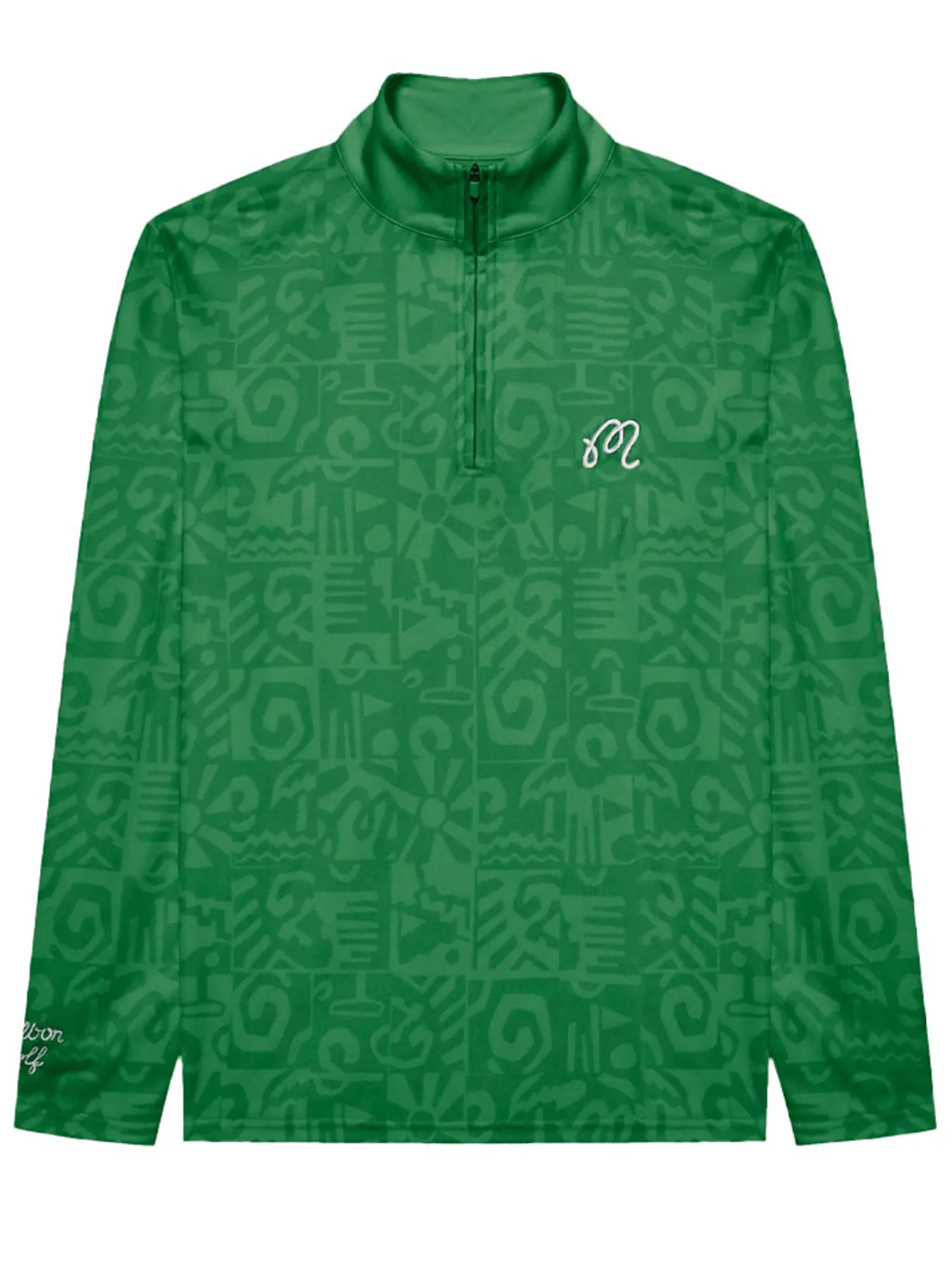 Malbon Jumpers|Capo Performance Quarter Zip - Kelly Green