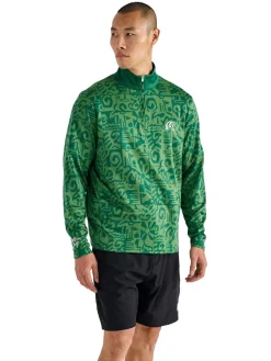 Malbon Jumpers|Capo Performance Quarter Zip - Kelly Green