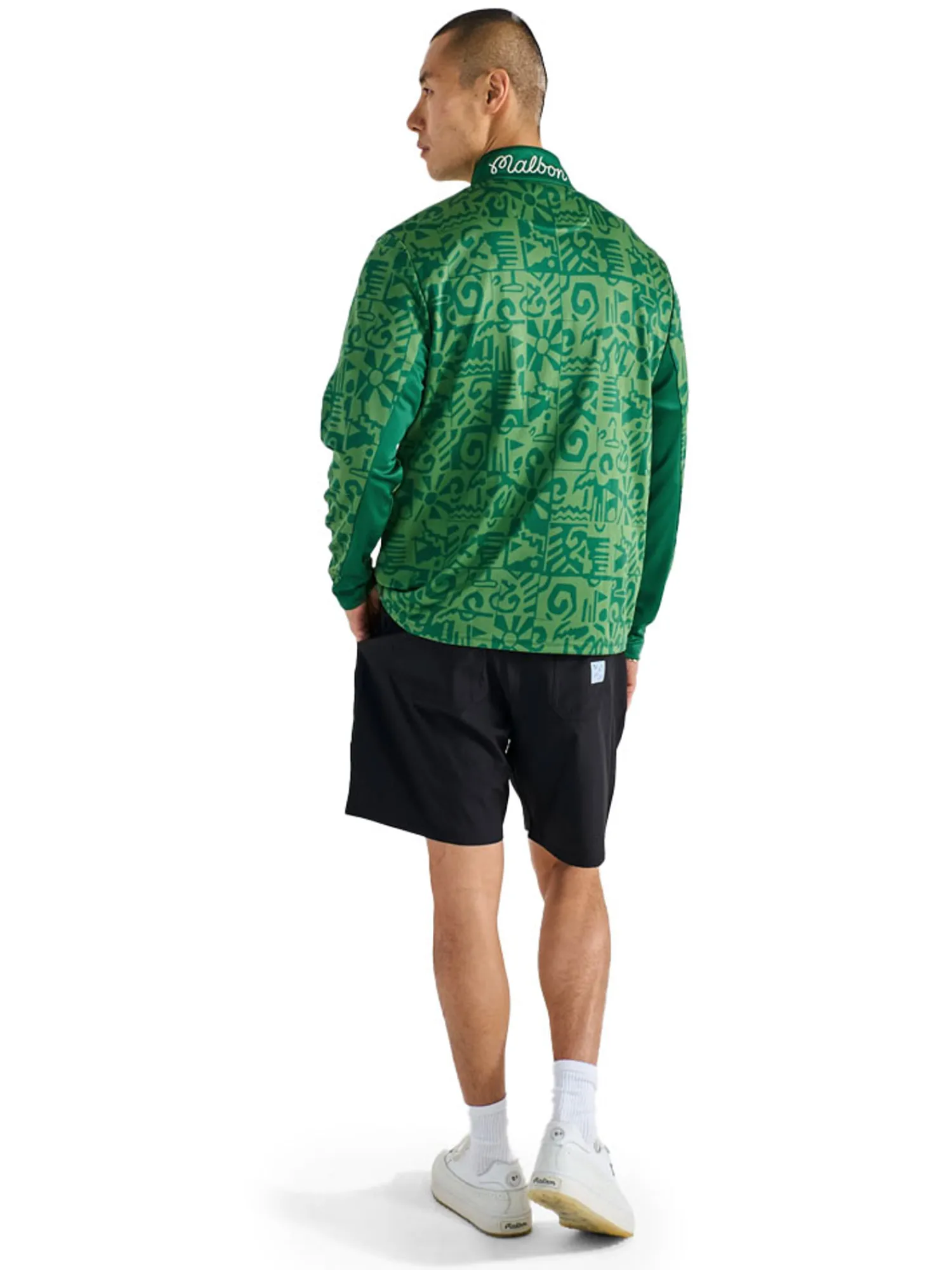 Malbon Jumpers|Capo Performance Quarter Zip - Kelly Green