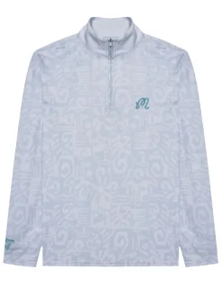 Malbon Jumpers|Capo Performance Quarter Zip - Silver