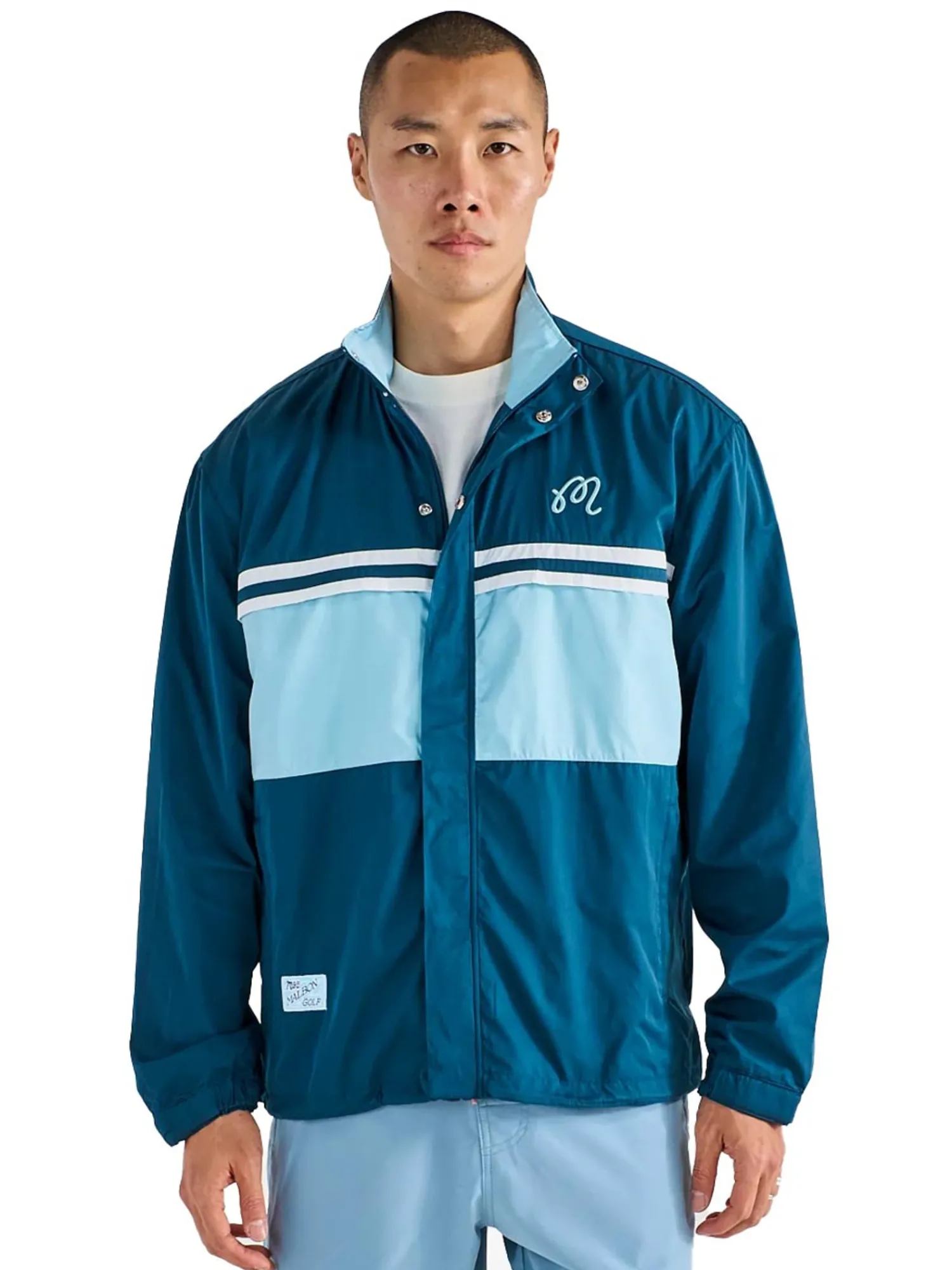 Malbon Jumpers|Wind & Rain Wear|Costanzo Windbreaker - Ocean