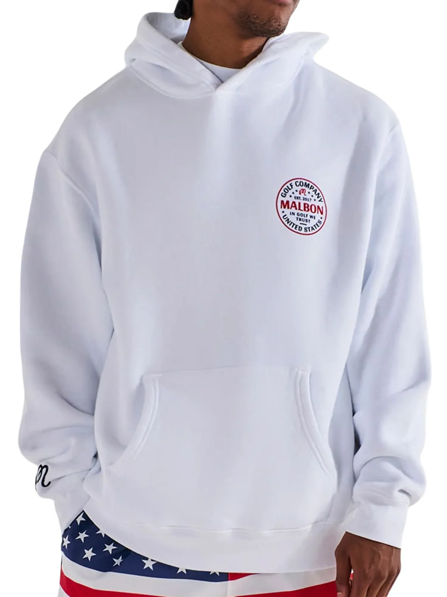 Malbon Jumpers|Eagle Buckets Hoodie - White