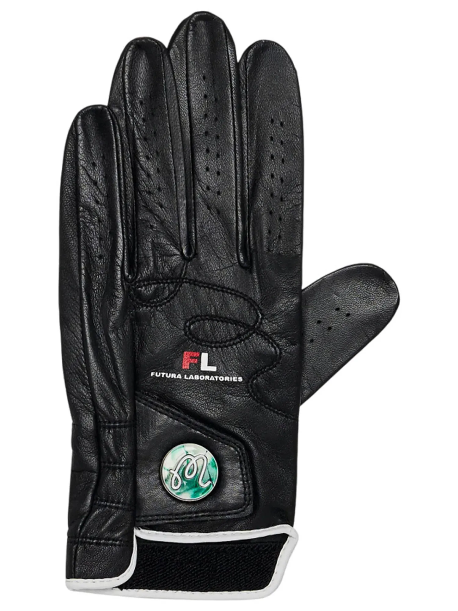 Malbon Mens Golf Gloves|Futura Golf Glove - Black