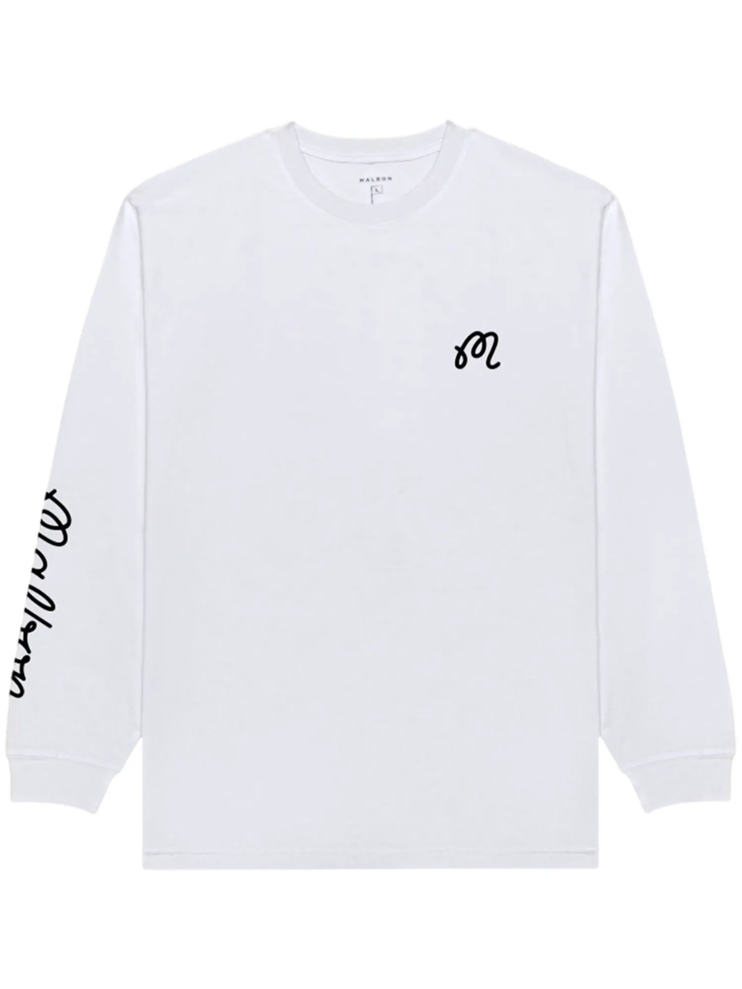 Malbon Shirts|Gorse Long Sleeve Tee - White