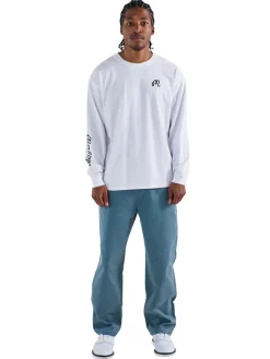 Malbon Shirts|Gorse Long Sleeve Tee - White