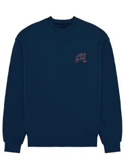 Malbon Jumpers|In Golf We Trust Sweatshirt - Navy