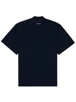 Malbon Shirts|Mare Mockneck Tee - Navy
