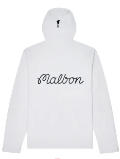 Malbon Jumpers|Performance Full Zip Shell Jacket - White