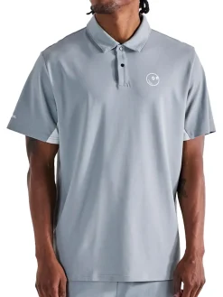 Malbon Shirts|Performance Pique Polo - Steel