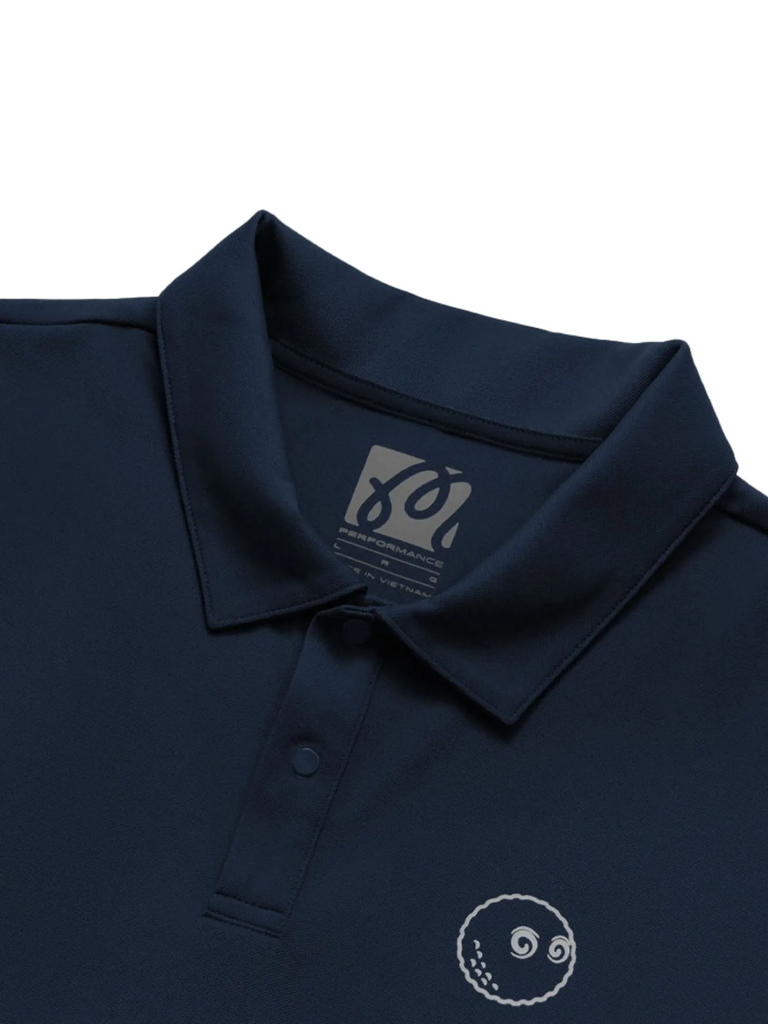 Malbon Shirts|Performance Pique Polo - Navy