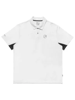 Malbon Shirts|Performance Pique Polo - White/Black