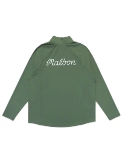 Malbon Jumpers|Performance Raglan Quarter Zip - Forest