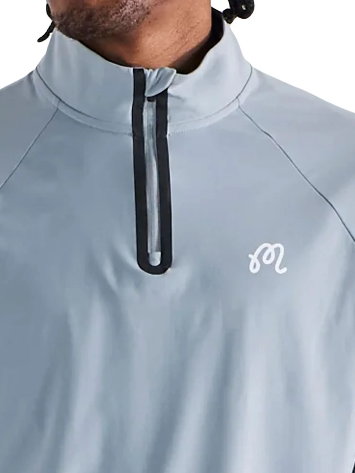 Malbon Jumpers|Performance Raglan Quarter Zip - Steel