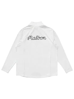 Malbon Jumpers|Performance Raglan Quarter Zip - White