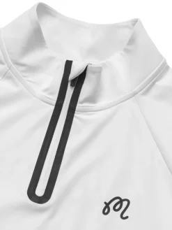 Malbon Jumpers|Performance Raglan Quarter Zip - White