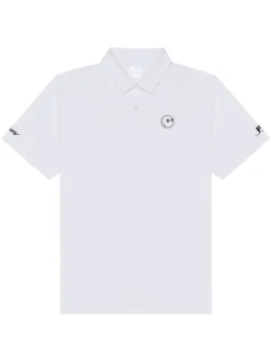 Malbon Shirts|Poly Performance Polo - White