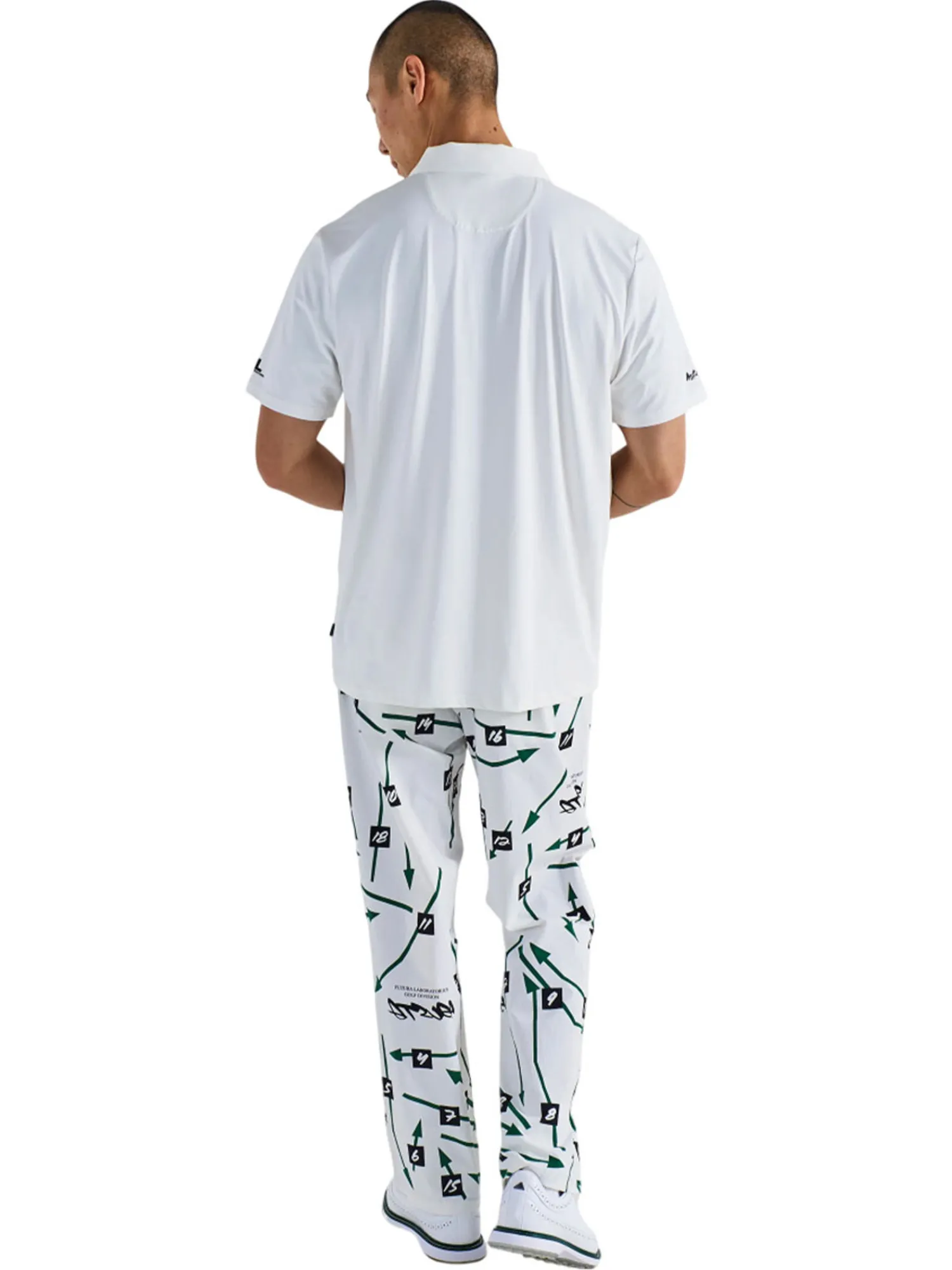 Malbon Shirts|Poly Performance Polo - White
