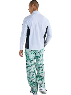 Malbon Jumpers|Poly Performance Quarter Zip - White