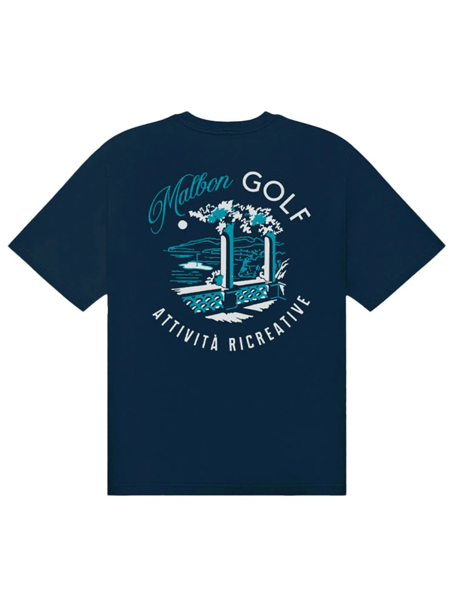 Malbon Shirts|Recreation T-Shirt - Navy