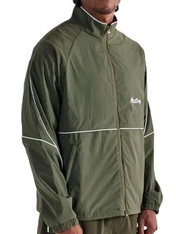 Malbon Jumpers|Wind & Rain Wear|Riva Nylon Jacket - Cypress Green